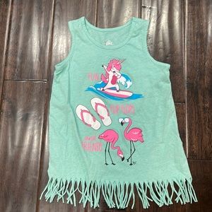 Justice Fringe Tank Sz 6/7